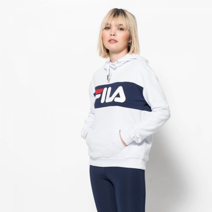 white hoodie fila