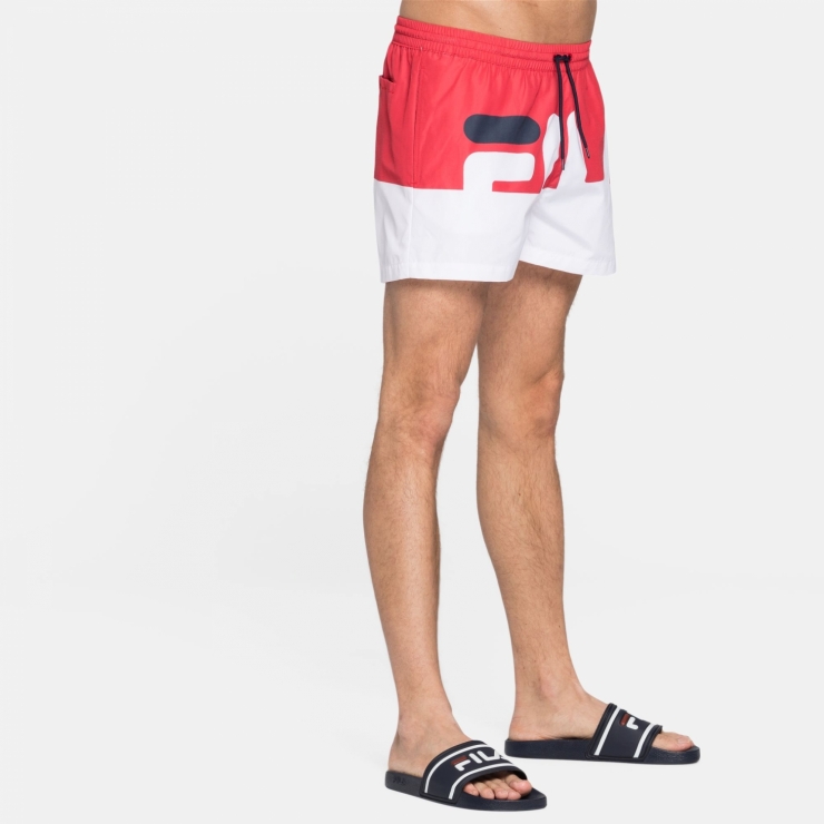 white fila shorts