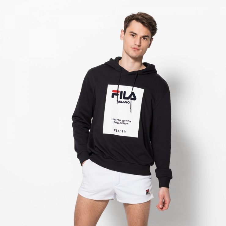 fila black hoodie