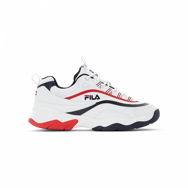 Fila Ray F Low Men white-navy-red - red 