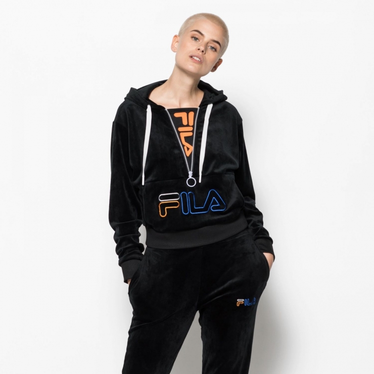 fila black hoodie
