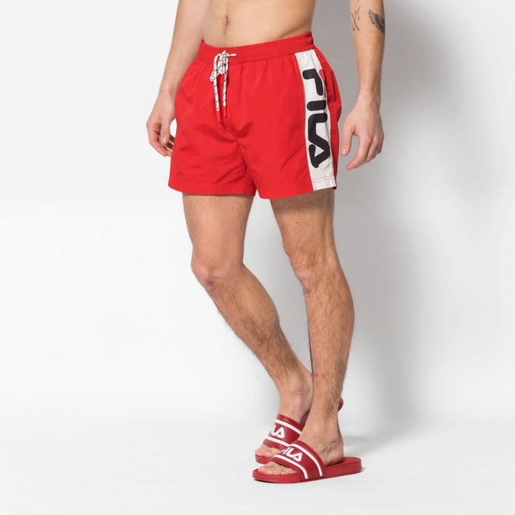 fila red shorts