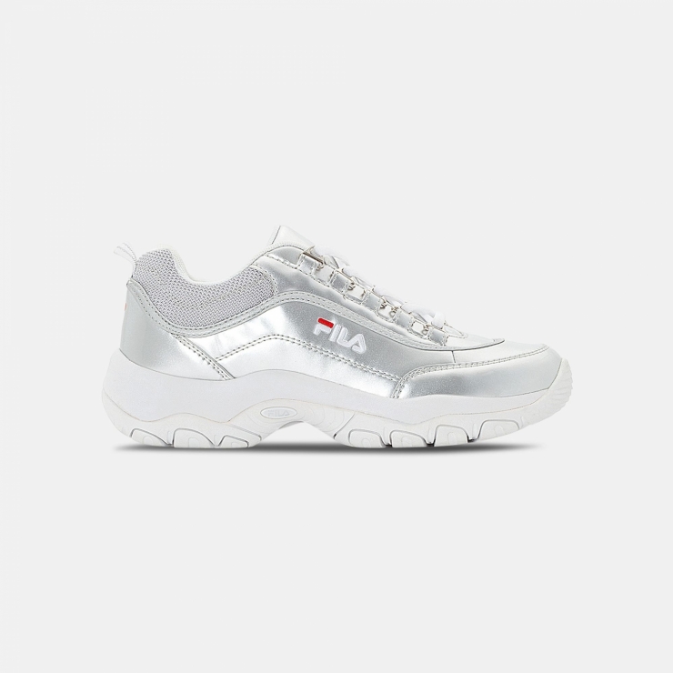fila disruptor m low wmn silver