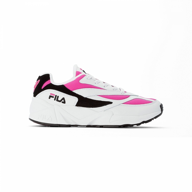 salmon pink white fila shoes