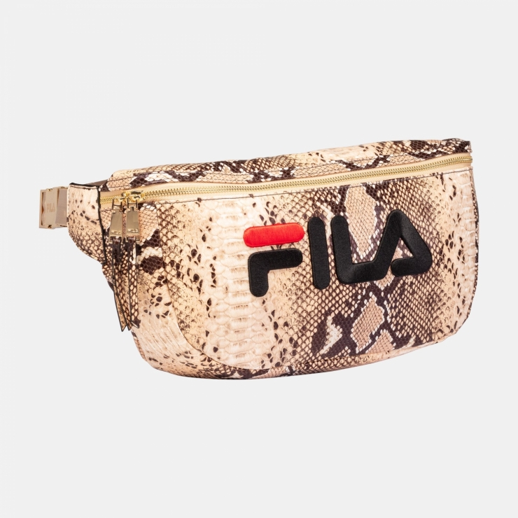 gold fila fanny pack