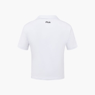Fila Cropped polo shirt white Bild 2