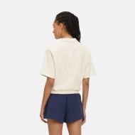 Fila LUSAKA towelling cropped polo shirt antique white Bild 2