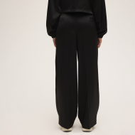 Fila SERINA wide elastic waist pleated satin trousers Bild 2