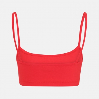 Red fila crop top hotsell