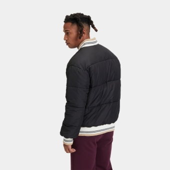 Fila LAIFS puffer bomber jacket black - black | FILA Official