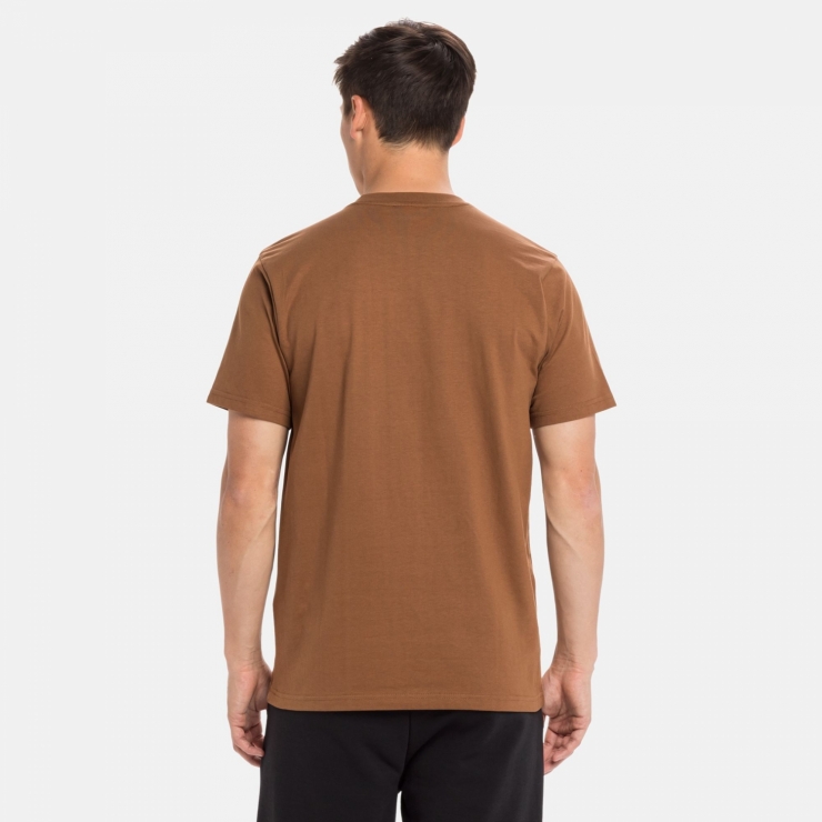 Brown cheap fila shirt
