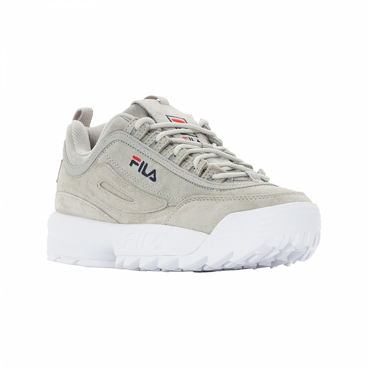 fila disruptor low grey