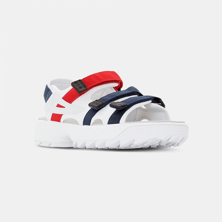fila sandals white
