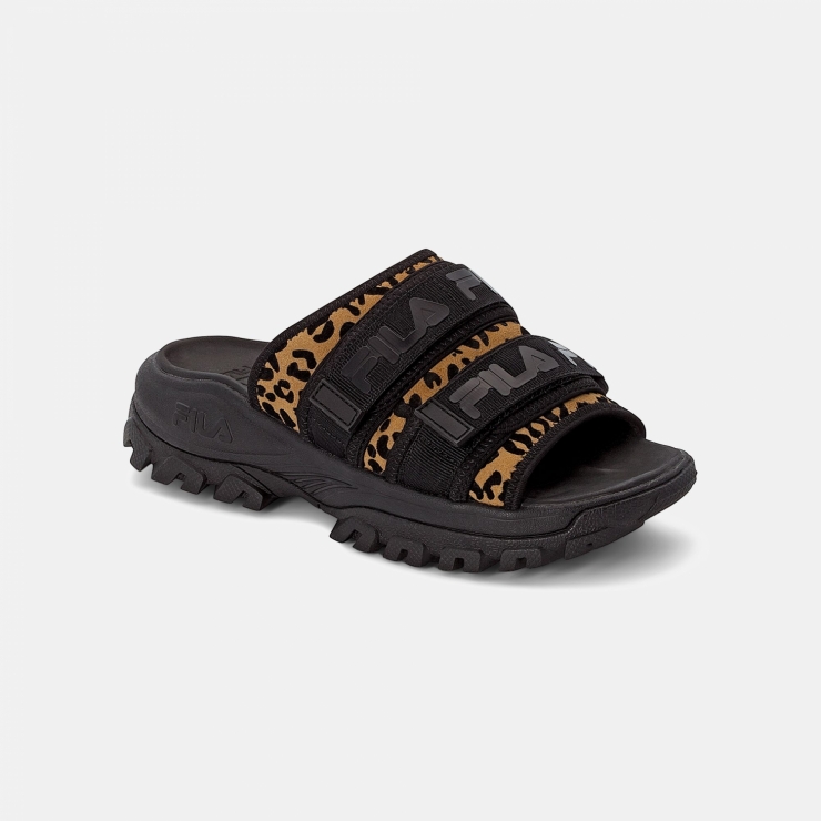 fila leopard sandals