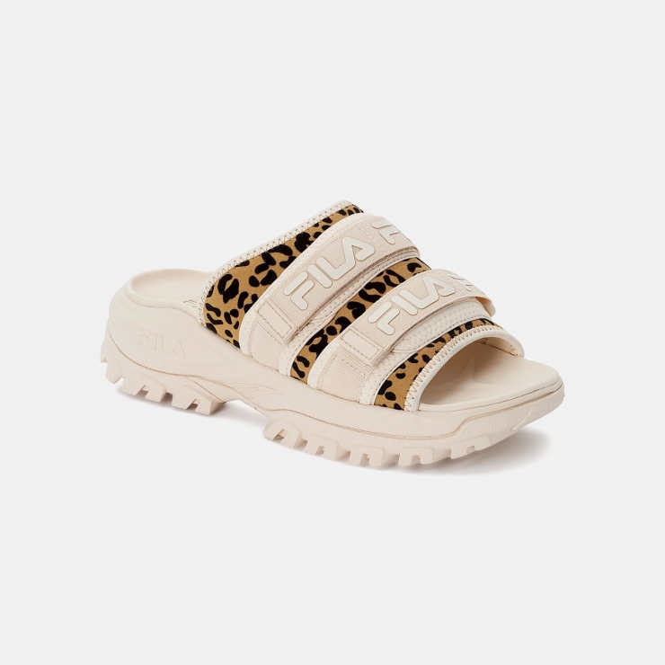 fila outdoor slide animal print