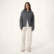 Fila GIOVANNI relaxed high collar full-zip knit sweater Bild 3