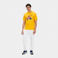 Fila Regular fit short sleeves t-shirt with mountain peak graphic yellow Bild 3