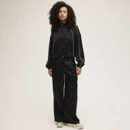 Fila SERINA wide elastic waist pleated satin trousers Bild 3