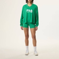 Fila SPORTS SHIRT FILA GREEN / WHITE Bild 3