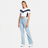Fila Thamina Cropped Tee white-black-iris Bild 3