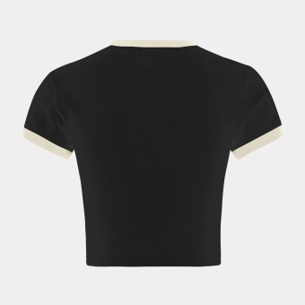 Fila LUVERNE tight ringer tee black - black | FILA Official
