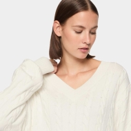 Fila BASELINE CHUNKY V-NECK SWEATER White Bild 4