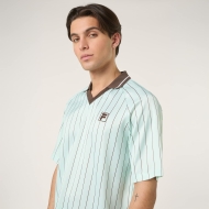 Fila COVERCIANO loose pinstriped satin shirt Bild 4