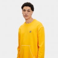 Fila Crewneck sweatshirt with kangaroo pocket and contrast stitch yellow Bild 4