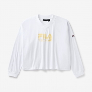 Fila HAILEY BIEBER SPORTS SHIRT WHITE / POPCORN Bild 4