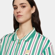 Fila LASSANCE striped cropped satin polo full-zip shirt Bild 4