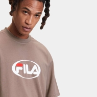 Fila LEMOORE oversized logo tee Taupe Bild 4