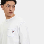 Fila Regular fit long sleeves t-shirt with camping gear graphic white Bild 4
