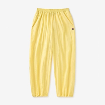パンツ PELLICULE twinkle loop pants Fila CRINKLE PANTS POPCORN - yellow | FILA Official