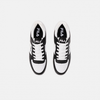 Black and white fila sneakers online