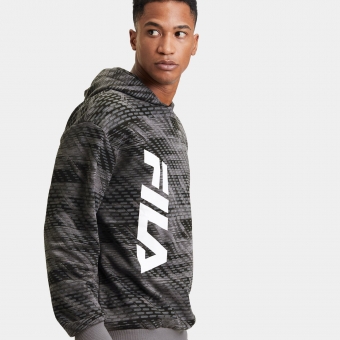Fila TAVIANO AOP hoody Grey Urban Jungle grau FILA Official