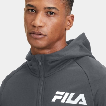 Fila TREPUZZI hooded zip jacket Iron Gate - grey | FILA Official
