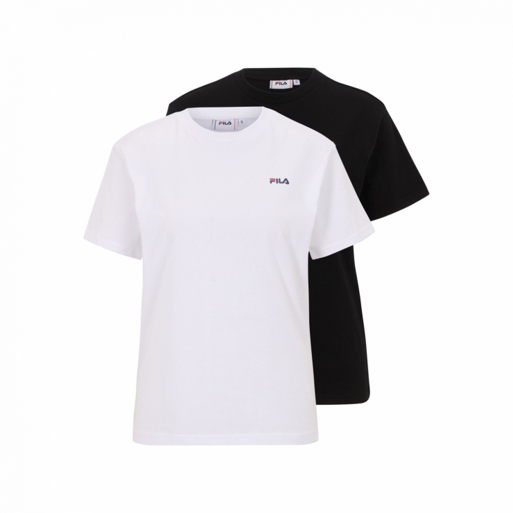 Fila Bari Tee Double Pack black-white