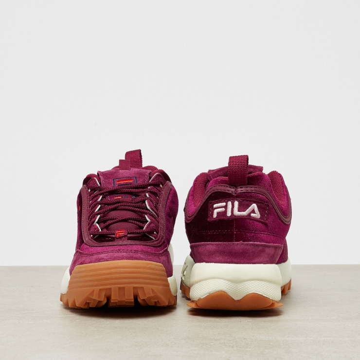 purple suede fila shoes