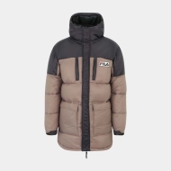 Fila LICHTENAU heavy puff parka deep taupe-black Bild 5
