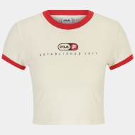 Fila LUVERNE tight ringer tee Antique White Bild 5