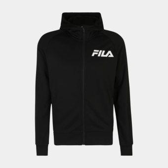 Fila TREPUZZI hooded zip jacket black - black | FILA Official
