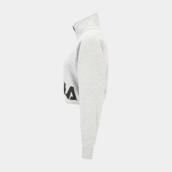 Fila TORREGLIA cropped half zip shirt grey - grey | FILA Official