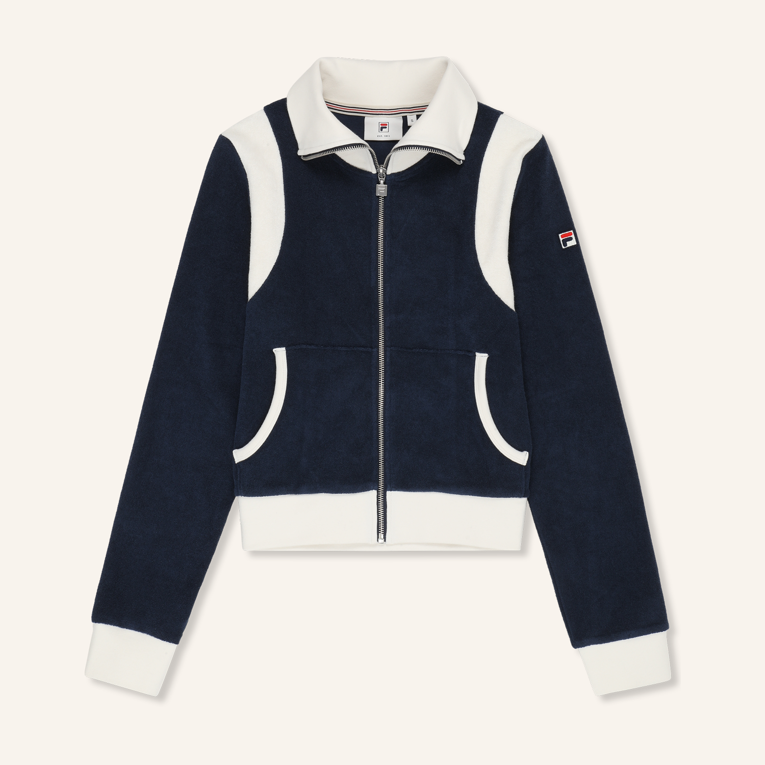 Fila ADRIANO fitted towelling track jacket Bild 1