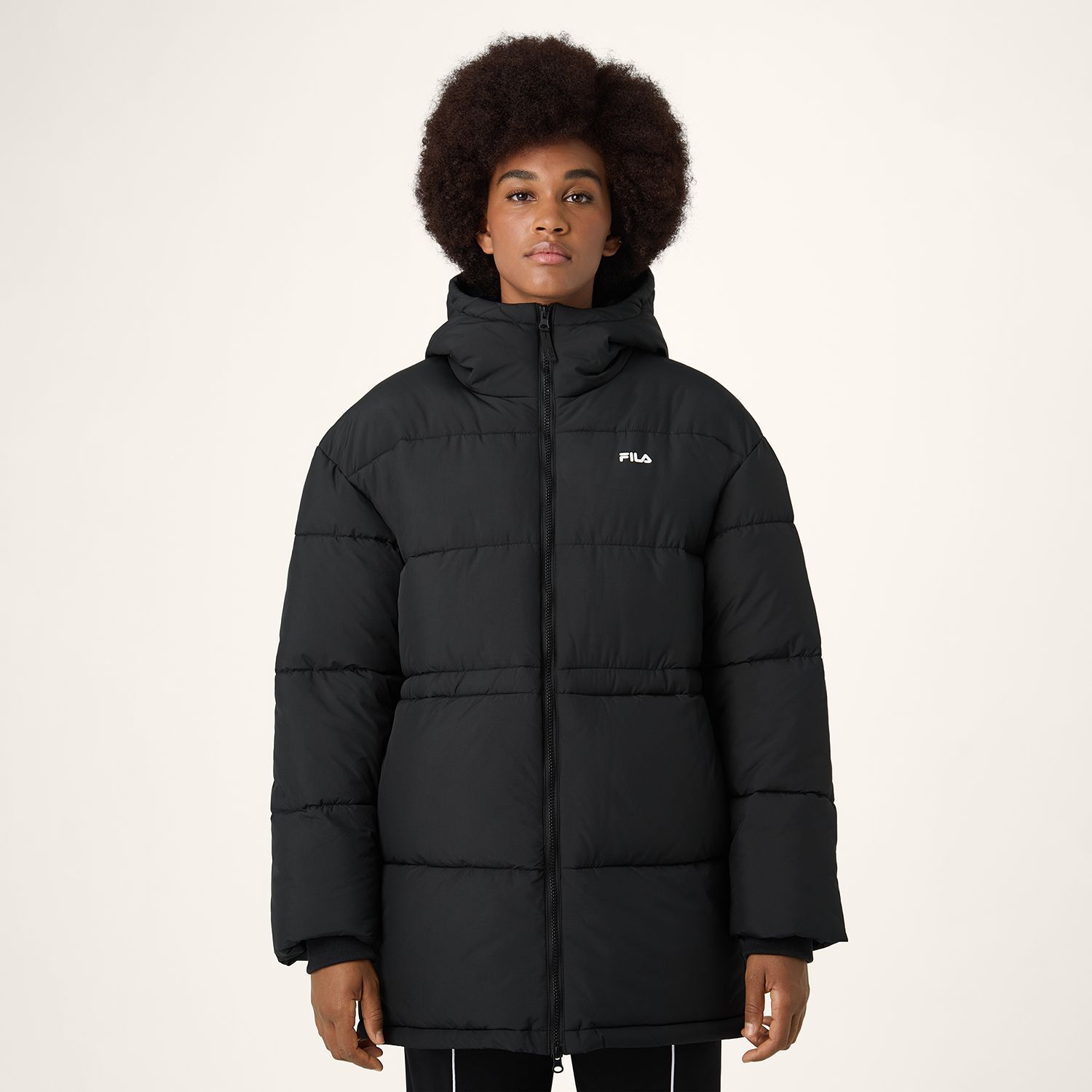 Fila ALBA relaxed mid hooded puffer jacket Bild 1