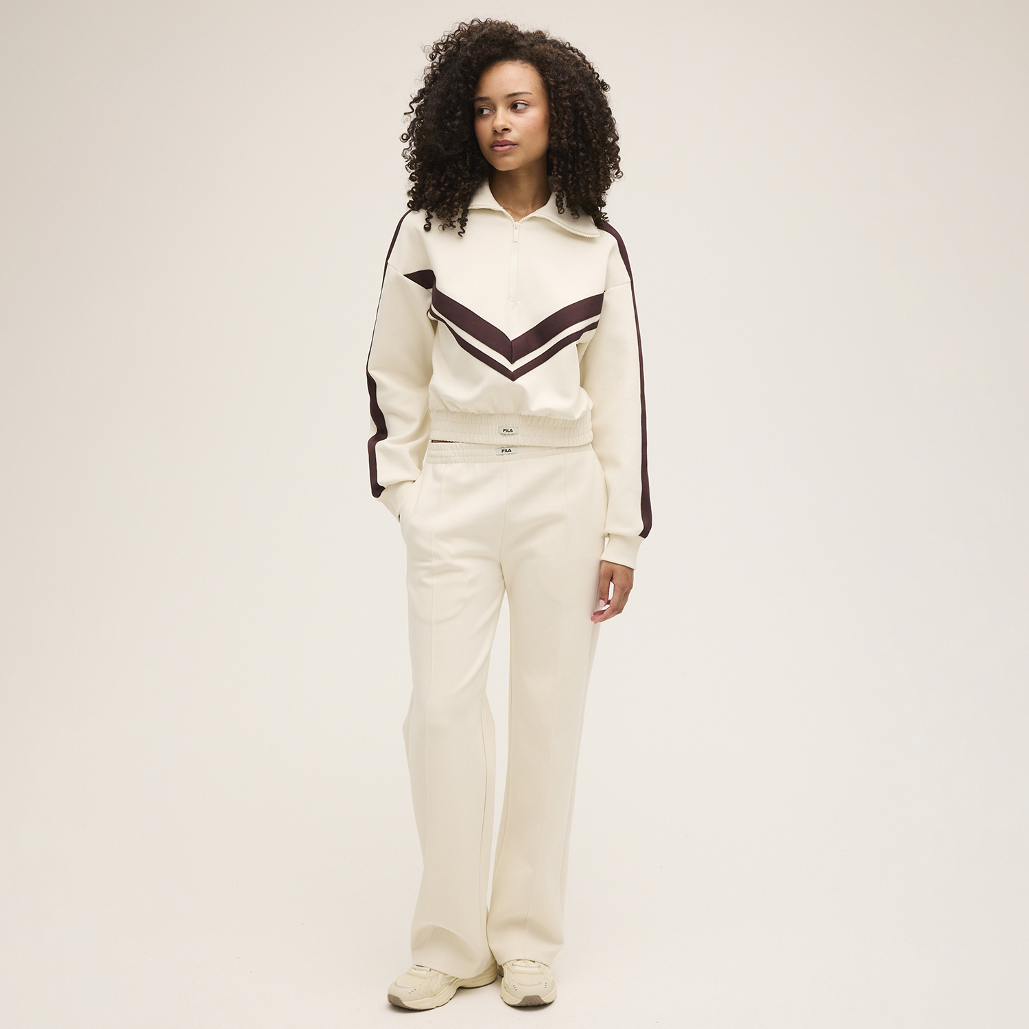 Fila AVIGNA  relaxed cropped half zip sweatshirt Bild 1