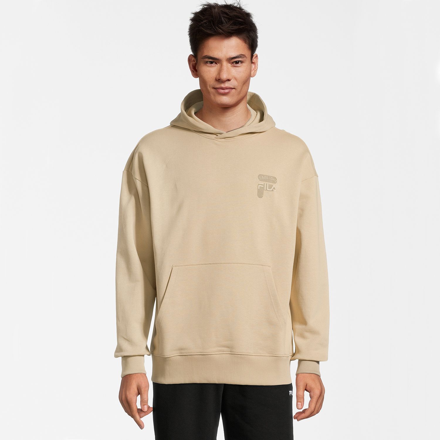 Beige fila deals hoodie