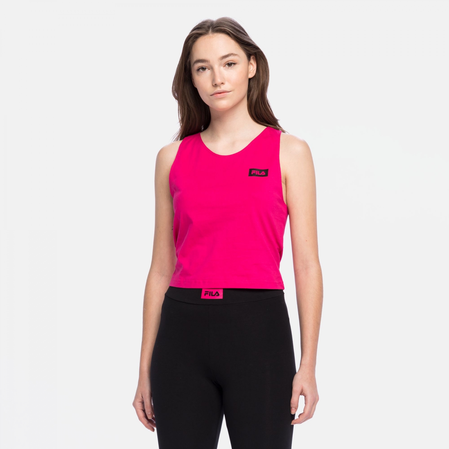 Fila Basin Cropped Tank Top pink-peacock Bild 1