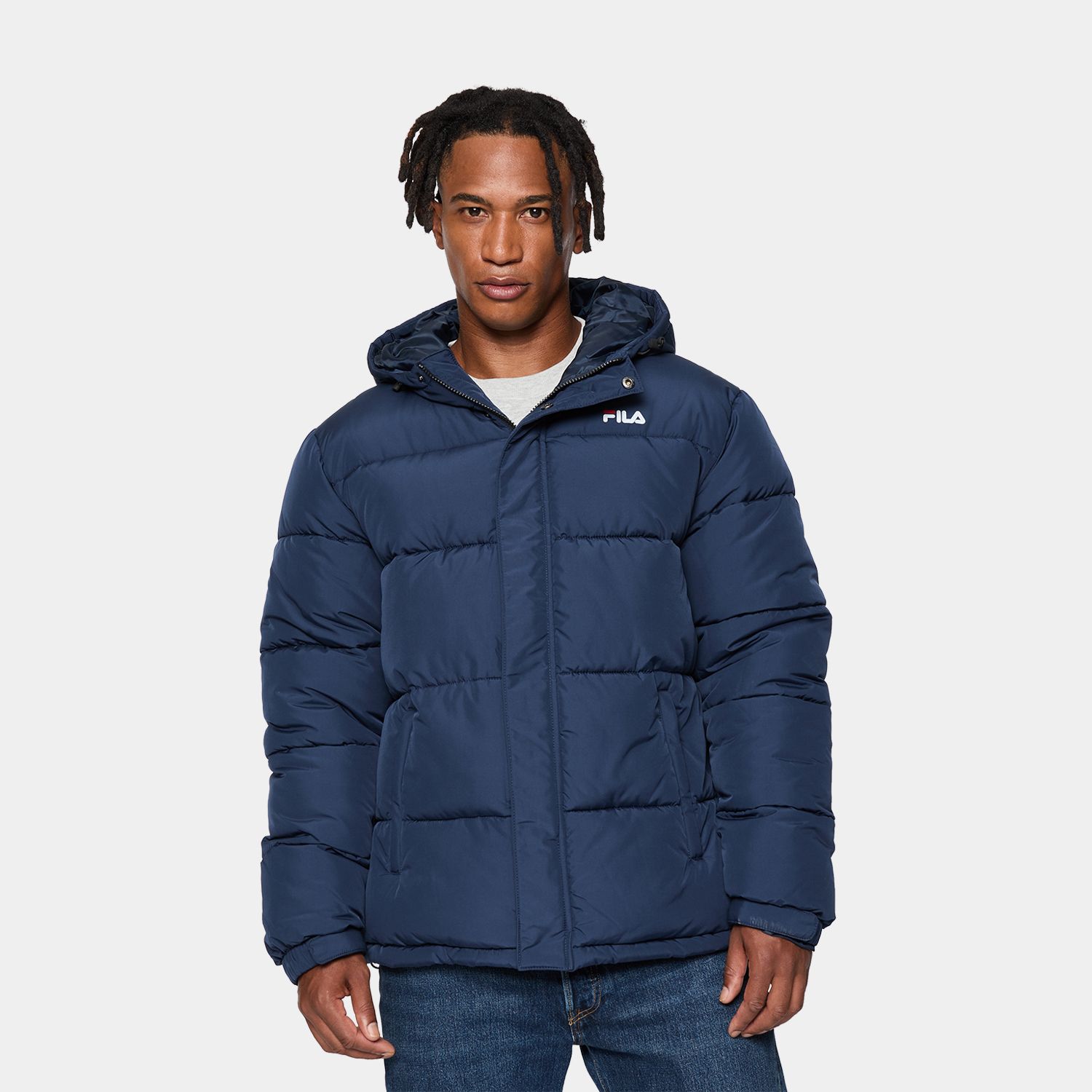 Fila BENSHEIM padded jacket black iris - black | FILA Official