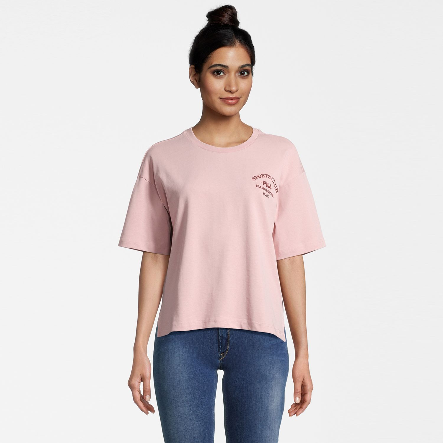 Fila Boms Loose Fit Tee pale mauve palemauve FILA Official