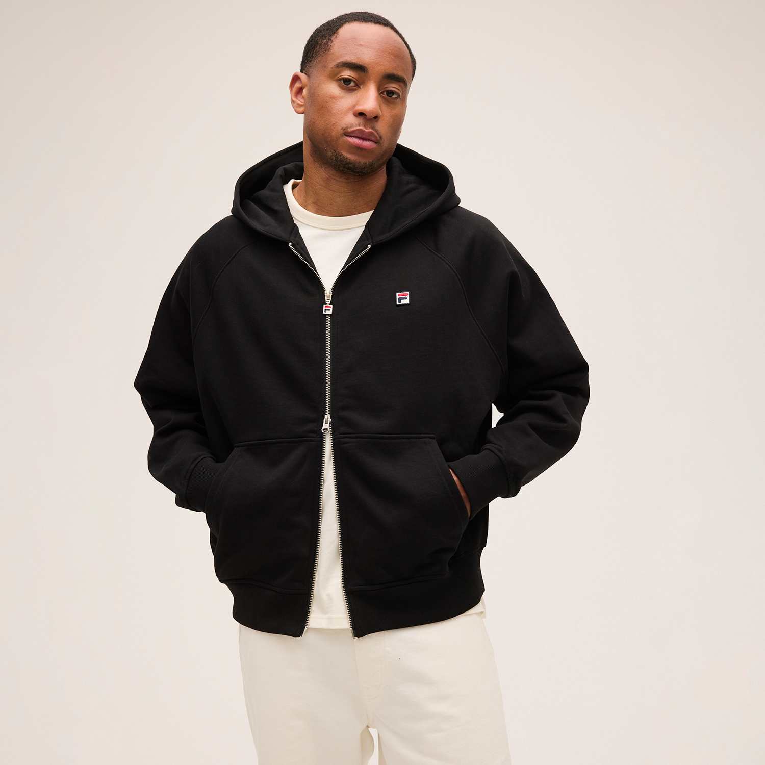 Fila BORNO oversized raglan 2-way zip hoodie Bild 1